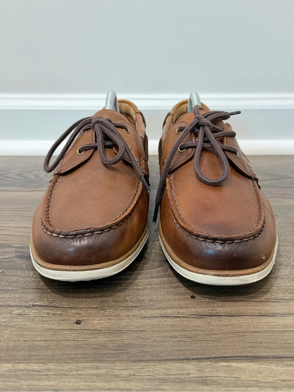 Florsheim Brown Leather Boat Shoes Men’s Size 10M